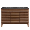 Render 48" Double Sink Bathroom Vanity in Walnut Black