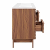 Render 48" Double Sink Bathroom Vanity in Walnut White