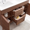 Render 48" Double Sink Bathroom Vanity in Walnut White