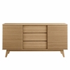 Render 63" Sideboard Buffet Table or TV Stand in Walnut