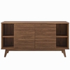 Render 63" Sideboard Buffet Table or TV Stand in Walnut