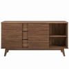 Render 63" Sideboard Buffet Table or TV Stand in Walnut