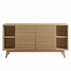 Render 63" Sideboard Buffet Table or TV Stand in Walnut