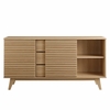 Render 63" Sideboard Buffet Table or TV Stand in Walnut