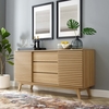 Render 63" Sideboard Buffet Table or TV Stand in Walnut