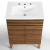 Render Bathroom Vanity in Walnut White