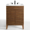 Render Bathroom Vanity in Walnut White