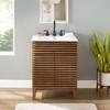 Render Bathroom Vanity in Walnut White