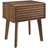 Render End Table Nightstand in Walnut