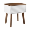 Render End Table Nightstand in Walnut