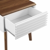 Render End Table Nightstand in Walnut