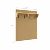 Render Fluted Coat Rack Panel With Shelf