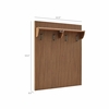 Render Fluted Coat Rack Panel With Shelf