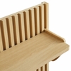 Render Fluted Coat Rack Panel With Shelf