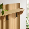 Render Fluted Coat Rack Panel With Shelf