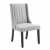 Renew Parsons Performance Velvet Dining Side Chairs - Set of 2 in Light Gray