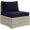 Repose 6 Piece Outdoor Patio Sunbrella Sectional Set MID-3015