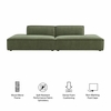 Restore 2-Piece Performance Fabric Upholstered Modular Loveseat