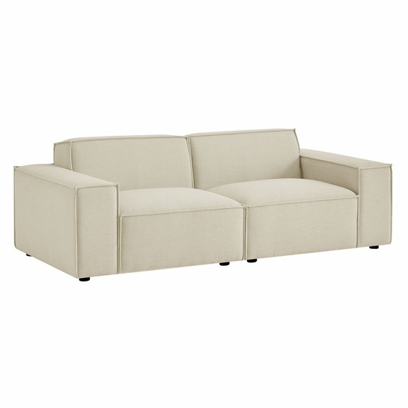 Restore 2-Piece Performance Fabric Upholstered Modular Loveseat