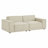 Restore 2-Piece Performance Fabric Upholstered Modular Loveseat