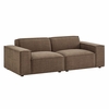 Restore 2-Piece Performance Fabric Upholstered Modular Loveseat