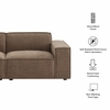 Restore 2-Piece Performance Fabric Upholstered Modular Loveseat