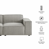 Restore 2-Piece Performance Fabric Upholstered Modular Loveseat