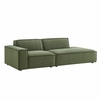 Restore 2-Piece Performance Fabric Upholstered Modular Loveseat