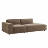 Restore 2-Piece Performance Fabric Upholstered Modular Loveseat