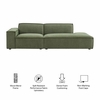Restore 2-Piece Performance Fabric Upholstered Modular Loveseat