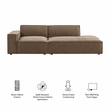 Restore 2-Piece Performance Fabric Upholstered Modular Loveseat