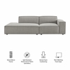 Restore 2-Piece Performance Fabric Upholstered Modular Loveseat