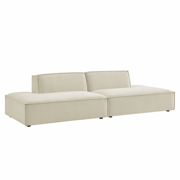 Restore 2-Piece Performance Fabric Upholstered Modular Loveseat
