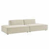 Restore 2-Piece Performance Fabric Upholstered Modular Loveseat