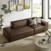 Restore 2-Piece Vegan Leather Modular Loveseat