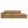 Restore 2-Piece Vegan Leather Modular Loveseat