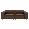 Restore 2-Piece Vegan Leather Modular Loveseat