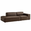 Restore 2-Piece Vegan Leather Modular Loveseat