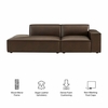 Restore 2-Piece Vegan Leather Modular Loveseat