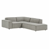 Restore 3-Piece Performance Fabric Upholstered Modular L-Shaped Sectional Sofa