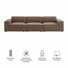 Restore 3-Piece Performance Fabric Upholstered Modular Sofa Set