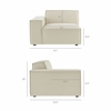 Restore 3-Piece Performance Fabric Upholstered Modular Sofa Set