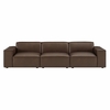 Restore 3-Piece Vegan Leather Modular Sofa Set