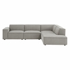 Restore 4-Piece Performance Fabric Upholstered Modular L-Shaped Sofa