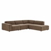 Restore 4-Piece Performance Fabric Upholstered Modular L-Shaped Sofa