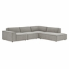 Restore 4-Piece Performance Fabric Upholstered Modular L-Shaped Sofa