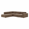 Restore 4-Piece Performance Fabric Upholstered Modular L-Shaped Sofa