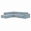Restore 4-Piece Performance Fabric Upholstered Modular L-Shaped Sofa
