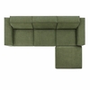 Restore 4-Piece Performance Fabric Upholstered Modular Sofa Set with Ottoman