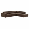 Restore 4-Piece Vegan Leather Modular L-Shaped Sofa